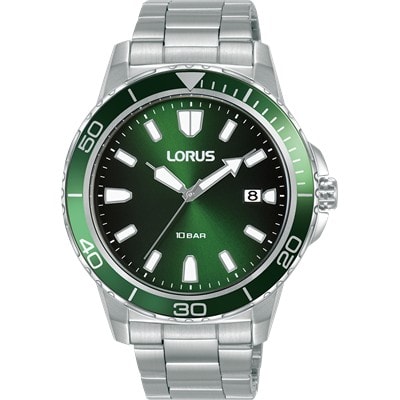 Lorus Mens Green Sports 100m Watch_0
