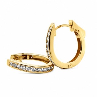 9ct yg diamond huggies with lock back .50pt tdw_0