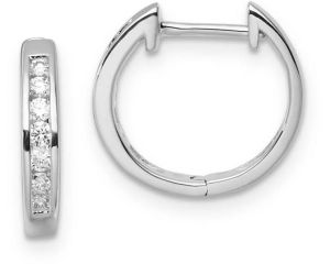 9ct wg lab dia huggie earrings 0.25ct TDW F VS_0