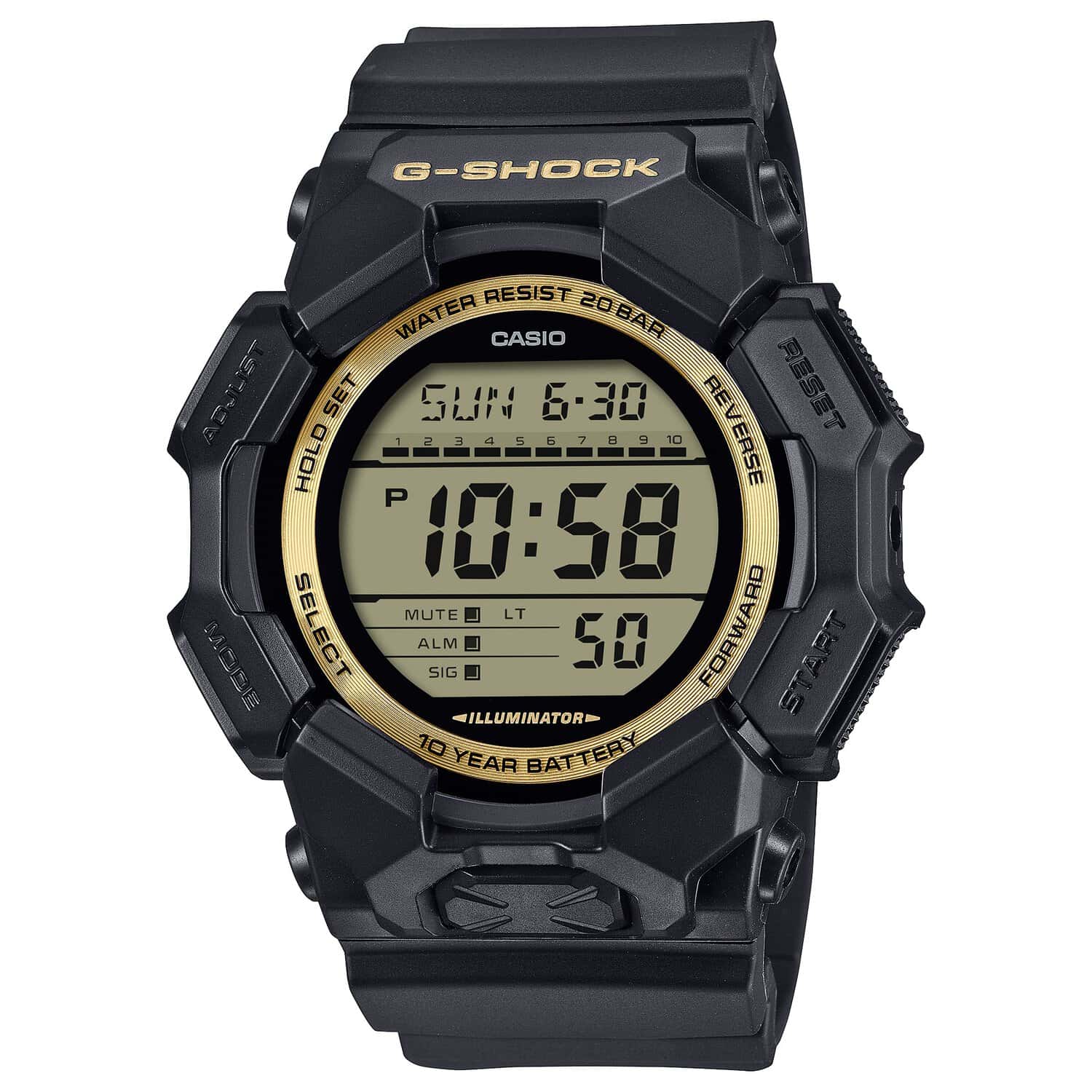 Black and Gold Digital G-Shock_0