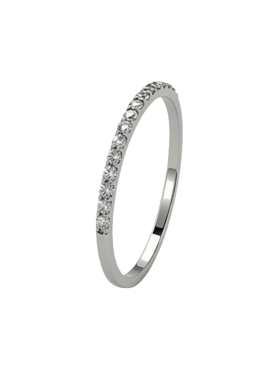 Diamond Wedding Band White Gold_0