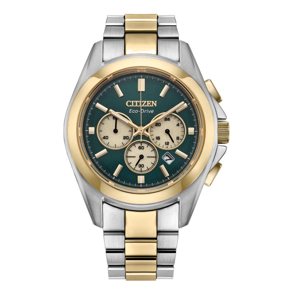 Citizen Eco-Drive Gents Bi-Tone Chronograph Watch_0