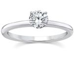 9cy White Gold 0.50ct Solitaire Ring - Lab Grown Diamond_0