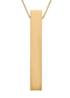 9ct yg bar necklace (hollow) on 9ct yellow gold box chain_0