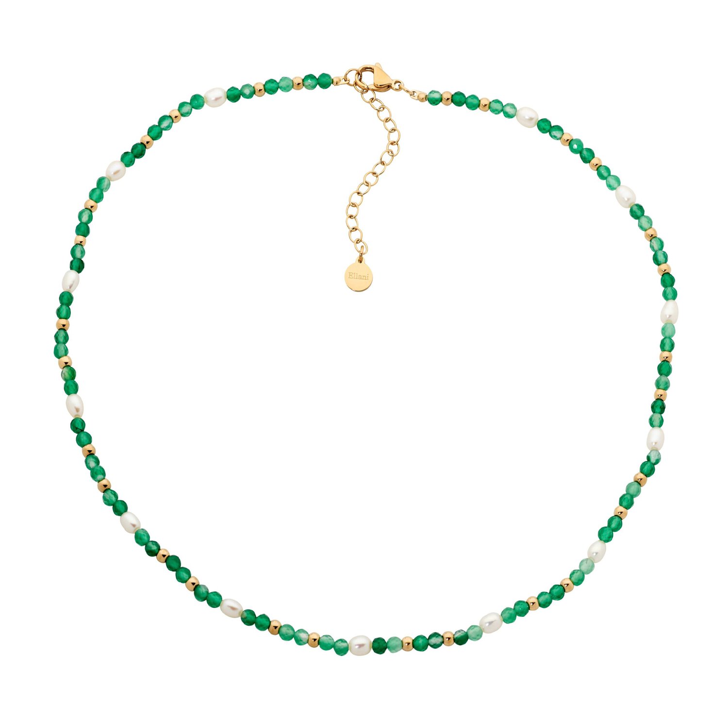 Adventurine and Fresh Water Pearl Necklace_0